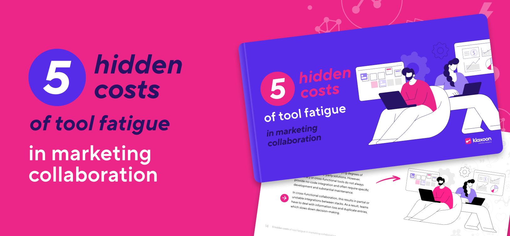 5 hidden costs of tool fatigue in marketing collaboration banner | Klaxoon