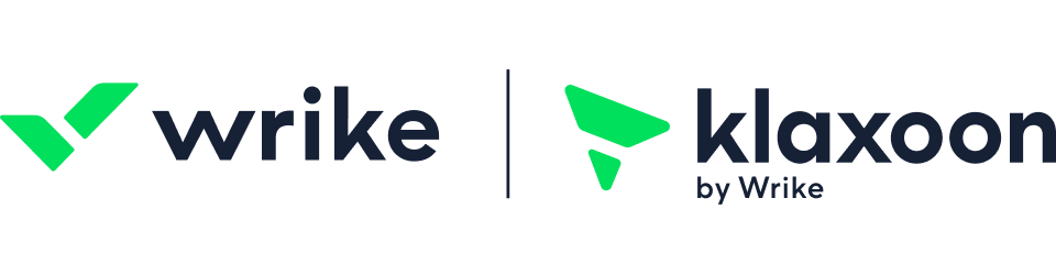 Wrike Klaxoon logo.