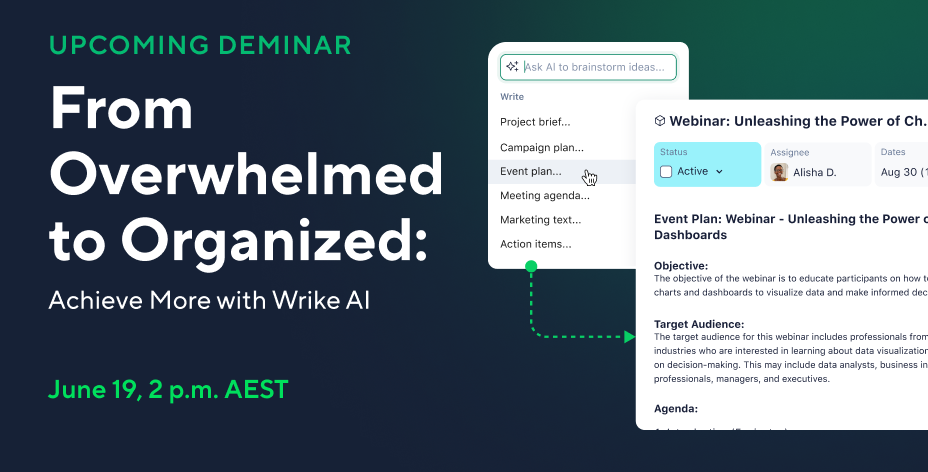 From Overwhelmed to Organized: Achieve More with Wrike AI