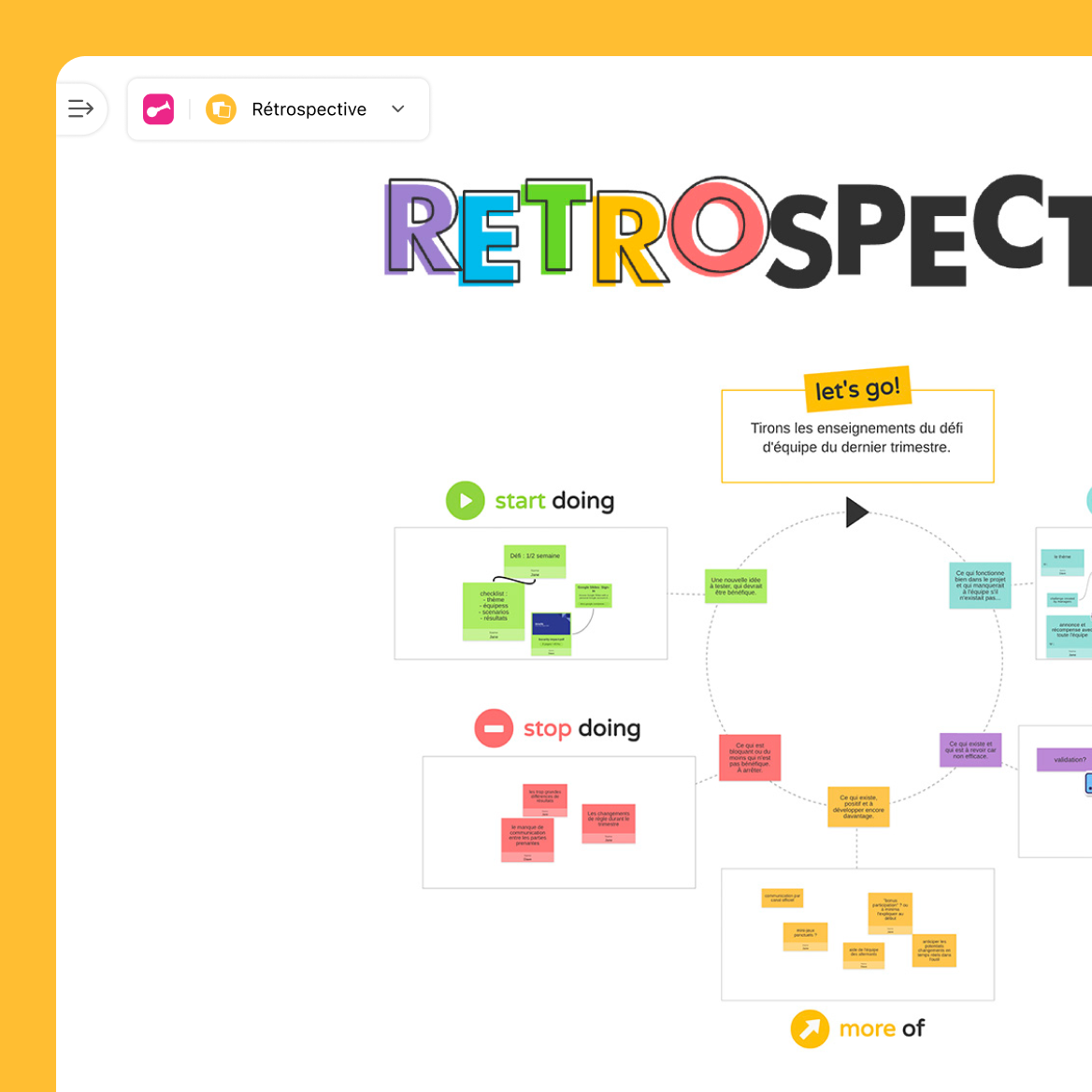 Tableau Kanban avec colonnes de tâches et volet latéral de détails de tâche.