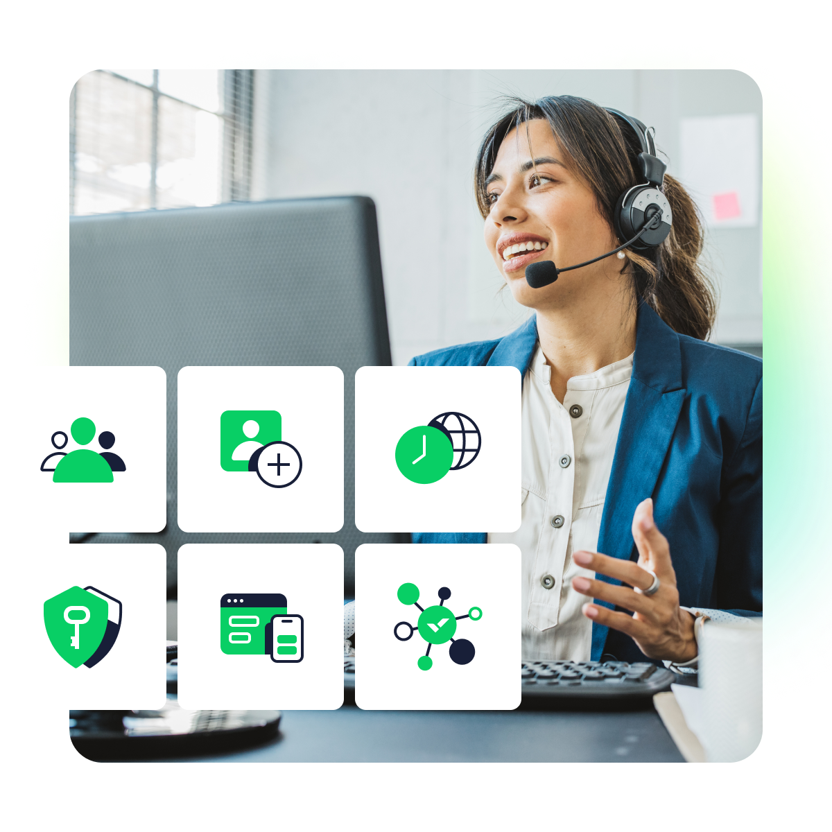 Security features for Bento workspace with project management tools and admin controls.