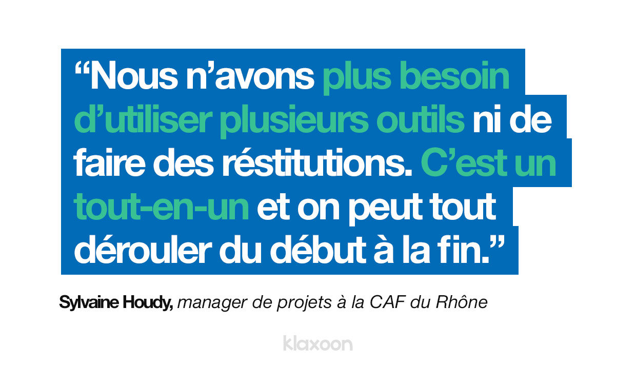 Sylvaine Houdy : "Nous n'avons plus besoin d'utiliser plusieurs outils ou de faire des restitutions. C’est tout-en-un : on peut tout dérouler du début jusqu’à la fin." | Klaxoon