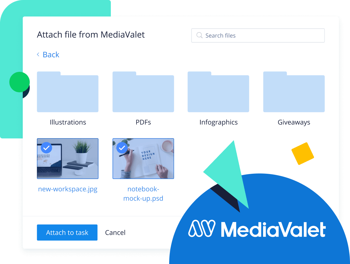 <p>MediaValet project management software integration</p>