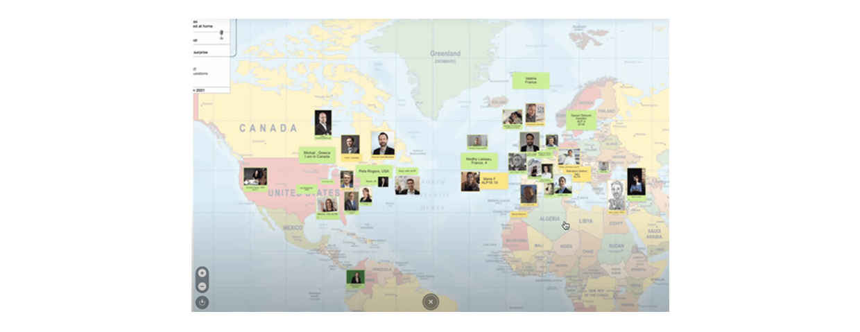 an international online workshop with Klaxoon Board