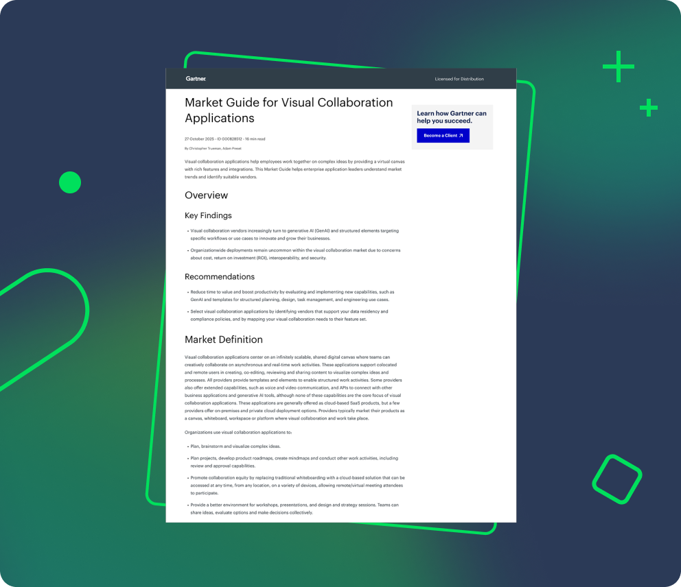 Gartner Market Guide for Visual Collaboration Applications 2025 eBook cover.