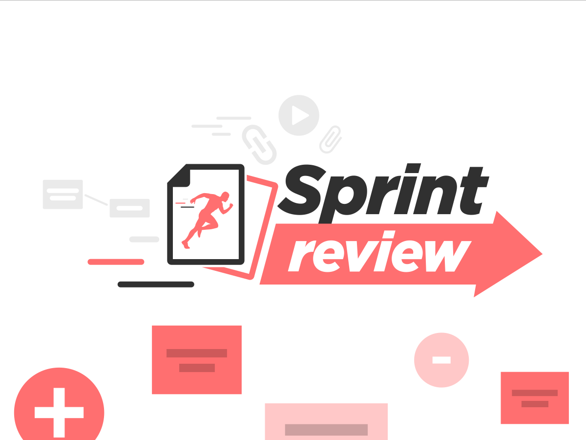 Sprint review template preview