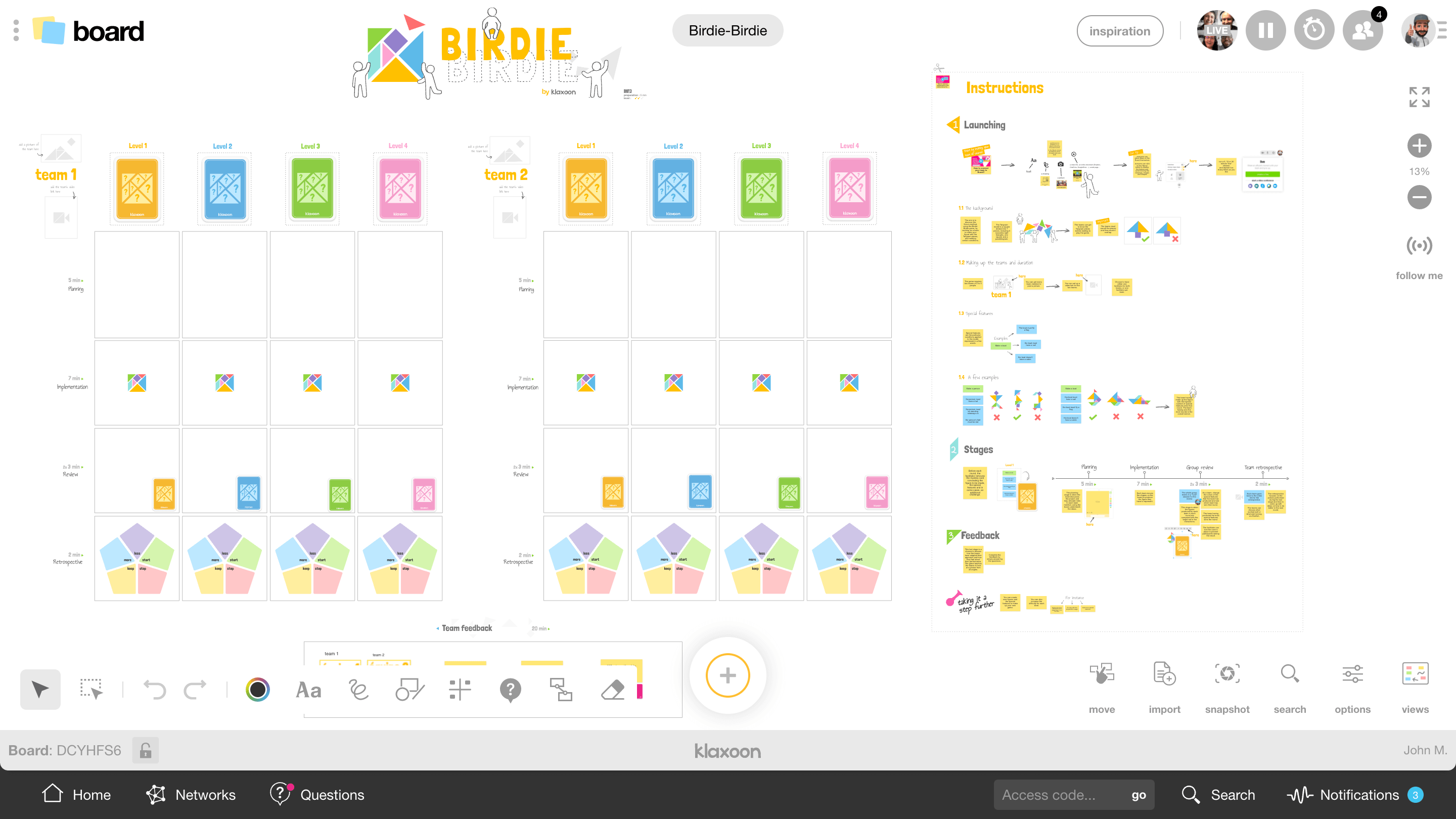 Template Birdie-Birdie |Klaxoon