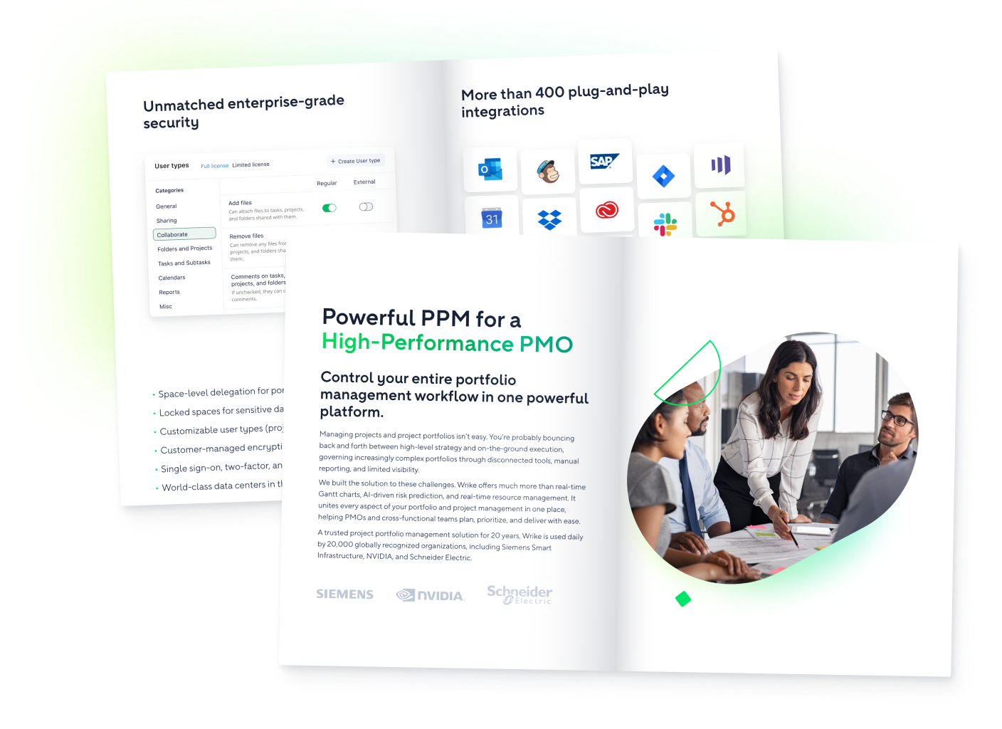 Powerful PPM dashboard on laptop with project management metrics and charts.