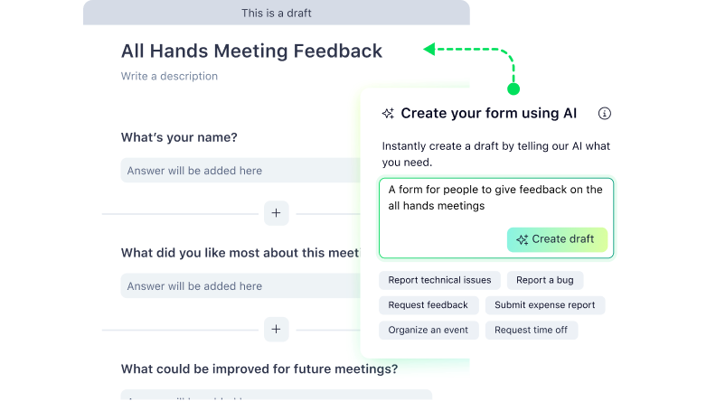 Thin dashboard showcasing AI features with icons and brief labels.