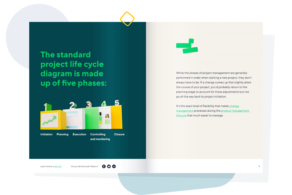 project life cycle diagram template