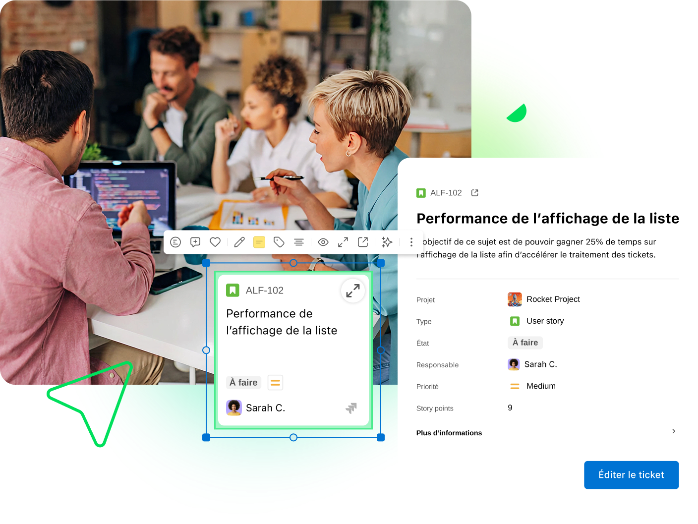 Capture d'écran de l'interface Klaxoon montrant des intégrations d'outils tiers.
