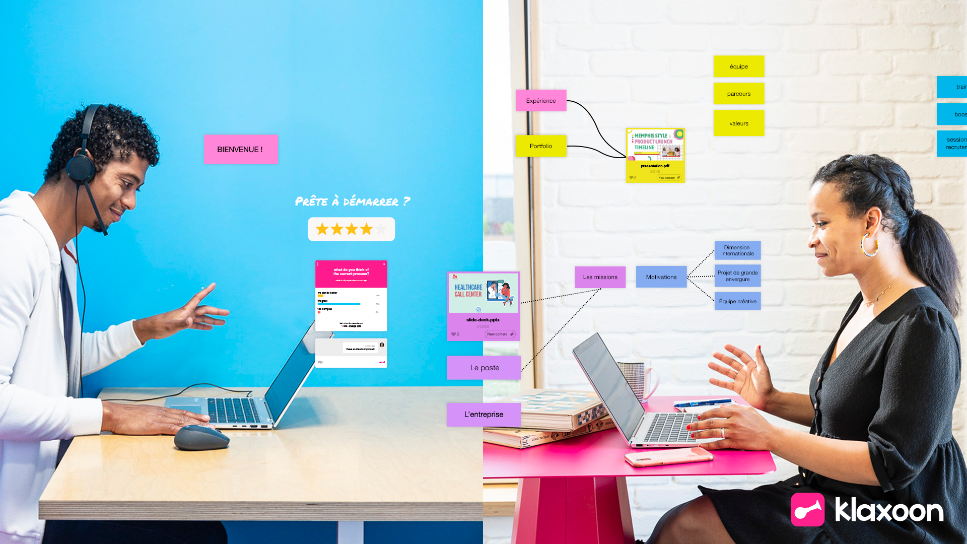 illustration d'un entretien de recrutement |Klaxoon