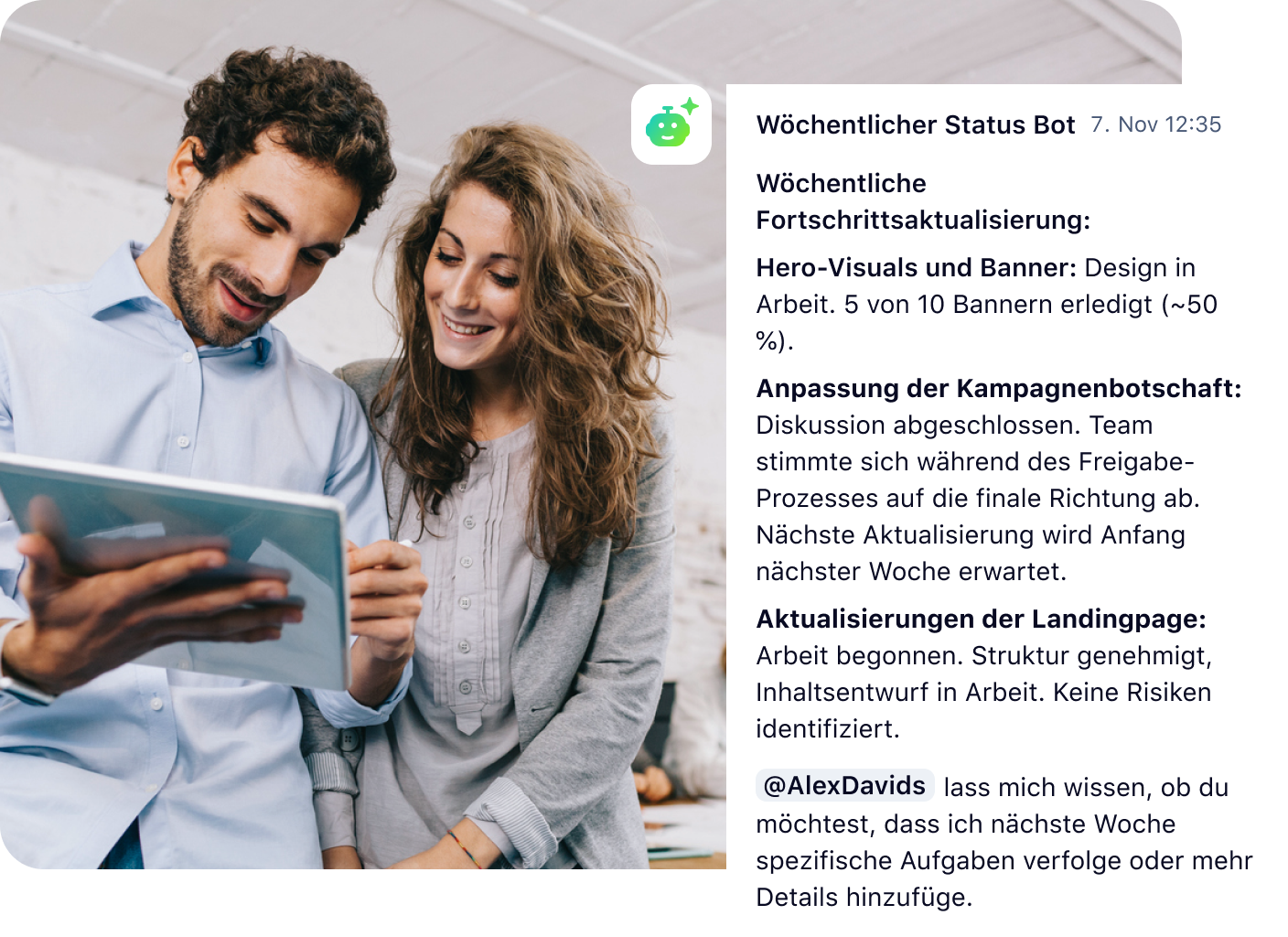 Wrike Status-Bot zeigt Projektfortschritt und Updates direkt in Slack.