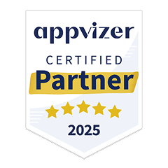 Award Badge Appvizer Certified Partner 2025