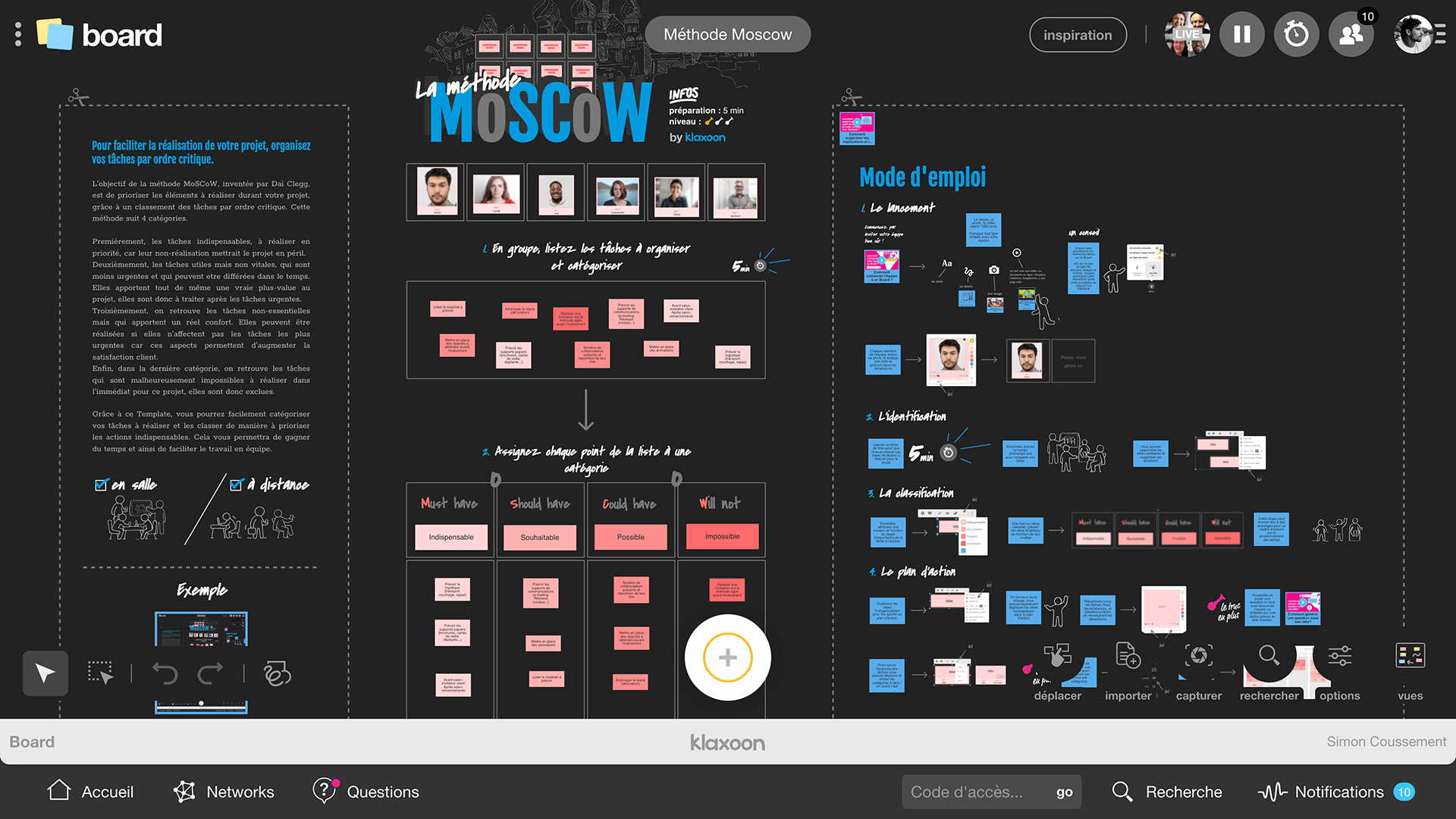 Exemple template Moscow |Klaxoon