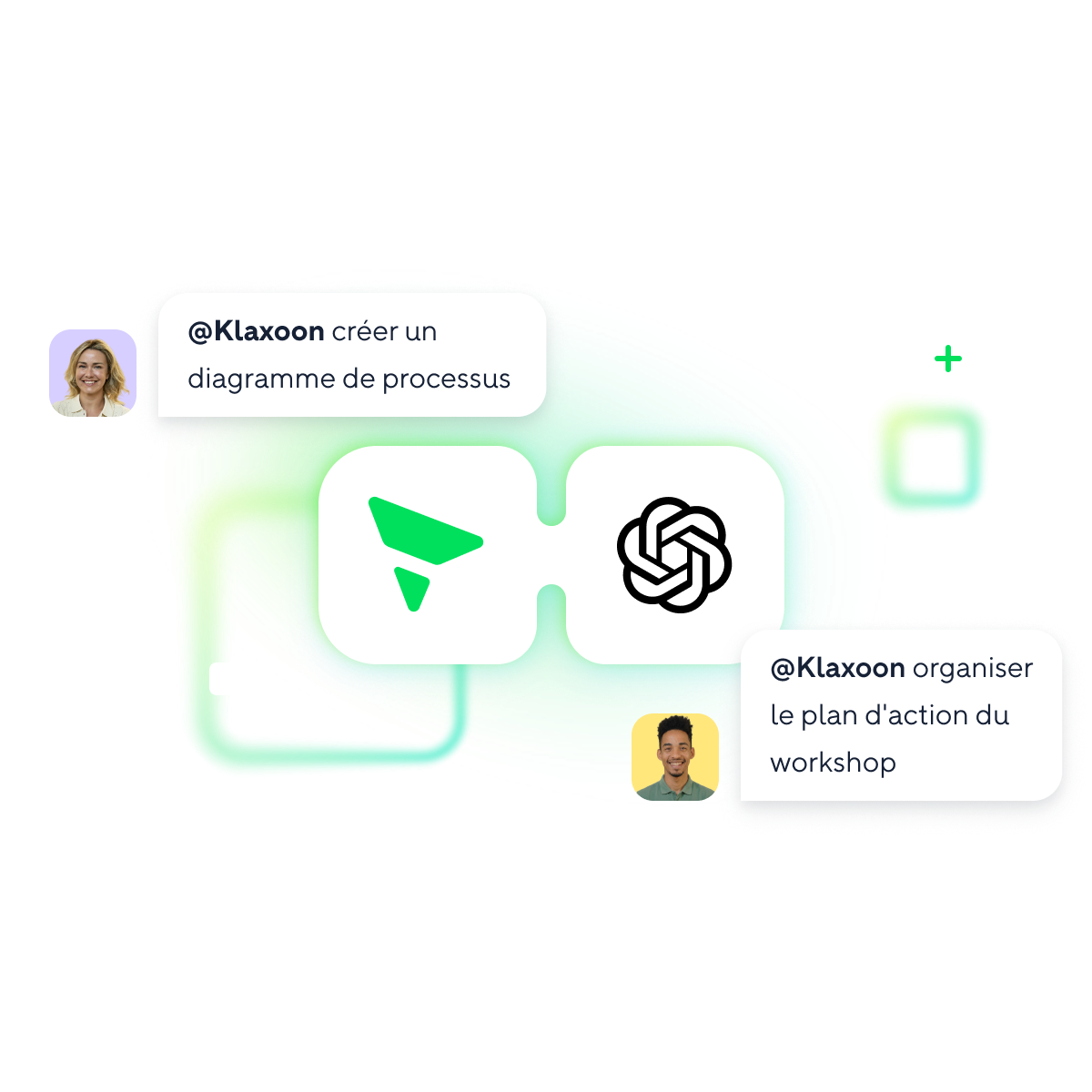 Bannière Klaxoon pour réunions et collaboration.