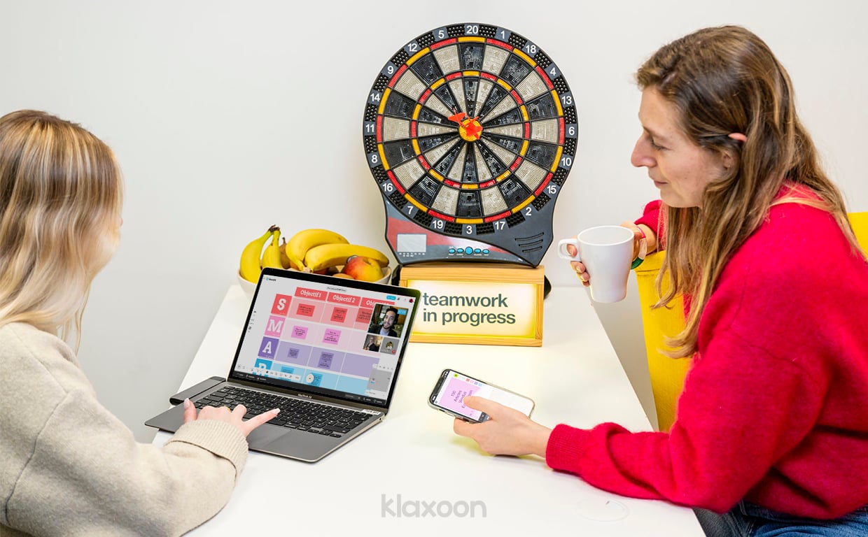 Illustration mise en situation Objectifs SMART | Klaxoon