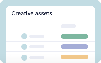 <h5>Accelerate your creative assets<br></h5>