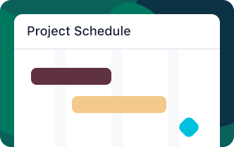 <h5>Project scheduling</h5>