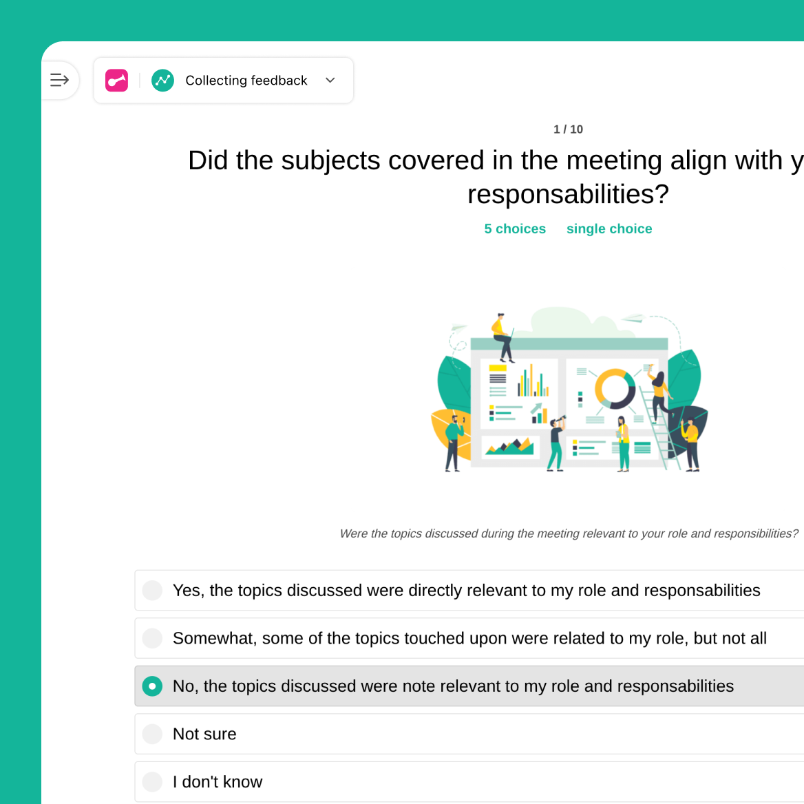 Laptop and smartphone showing survey form.