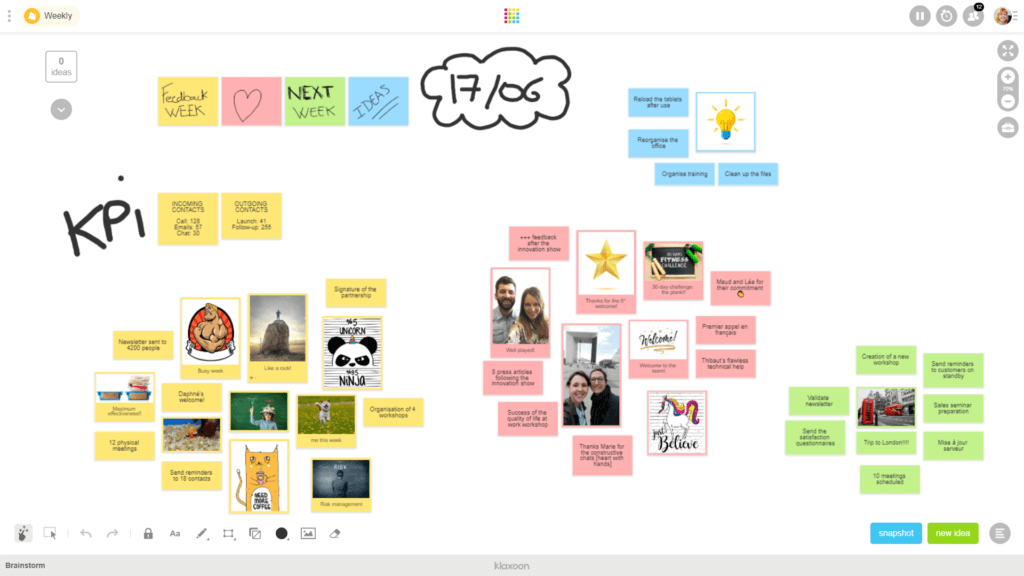 weekly team brainstorm