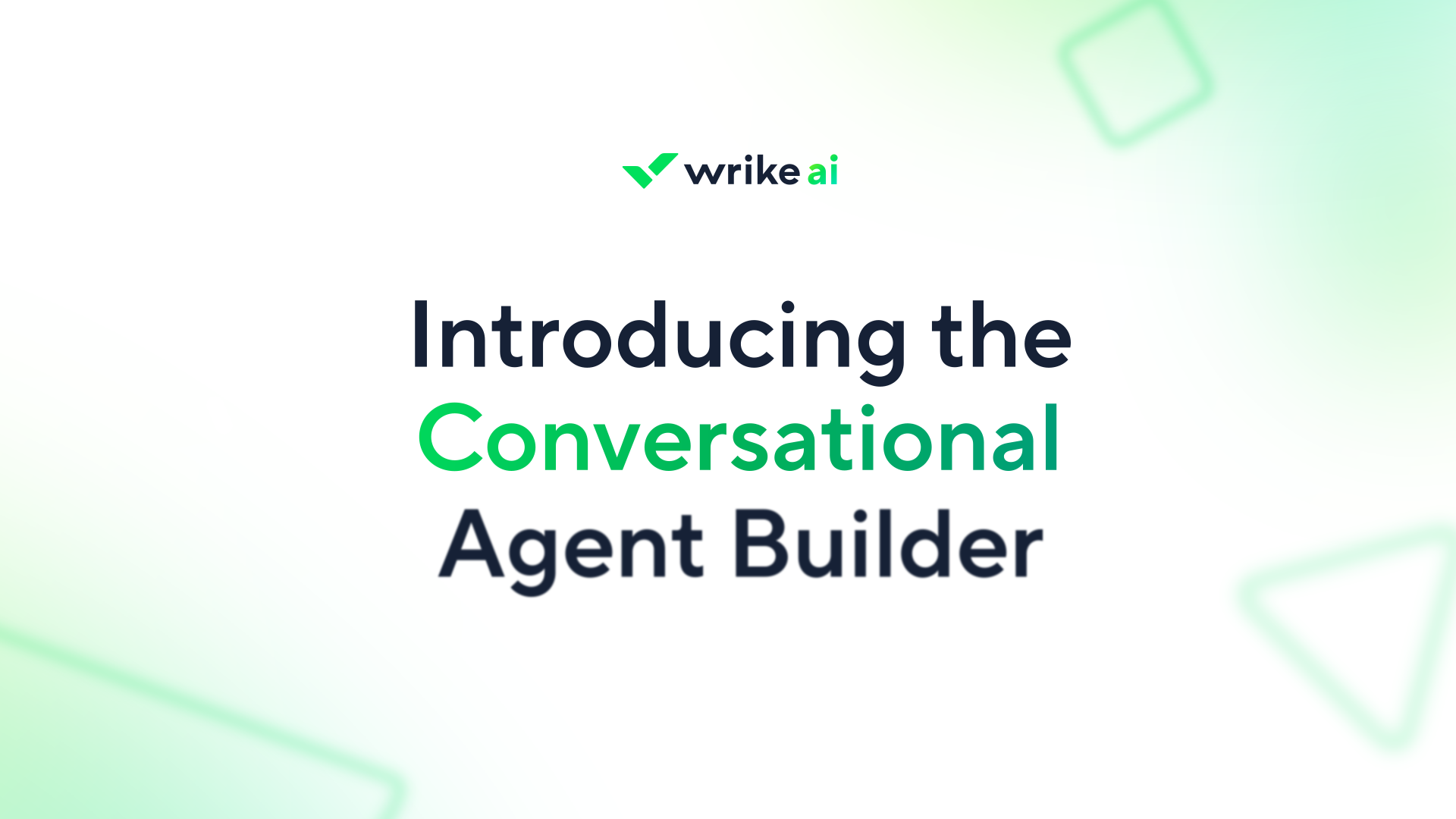 Wrike AI Conversational Agents Builder video cover showing product UI.