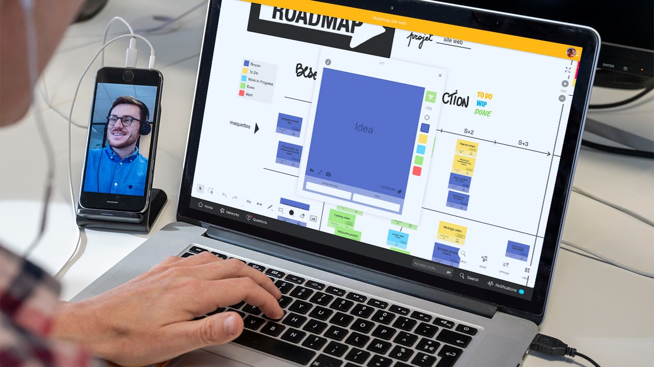 Illustration Roadmap en hybride |Klaxoon