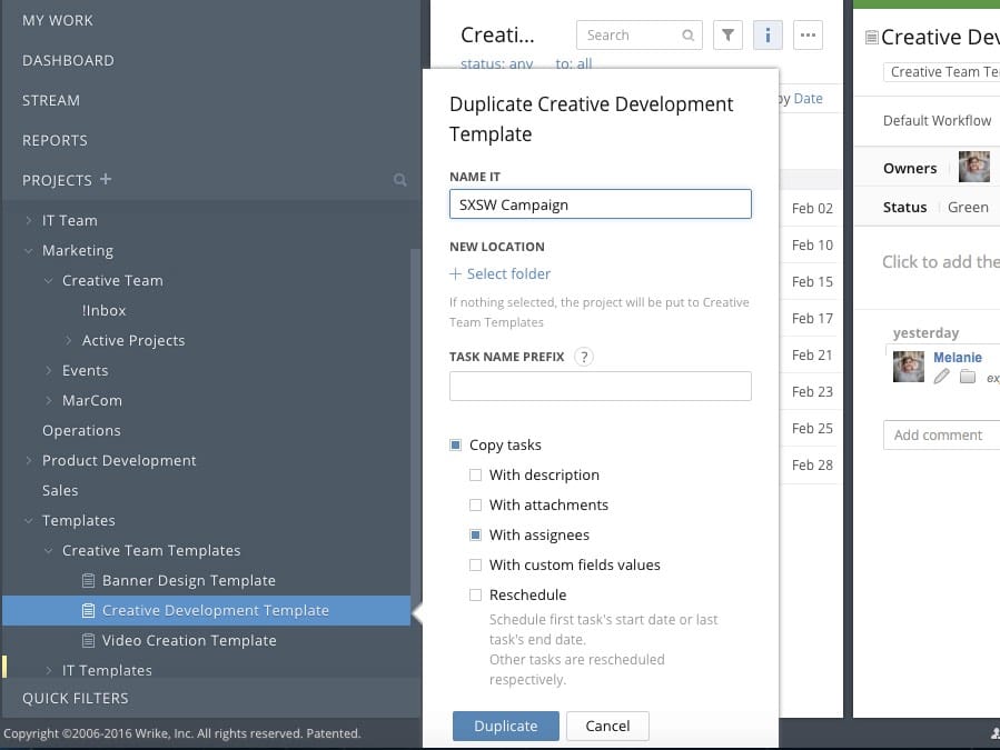 How to Automate Marketing Project Creation with Duplication