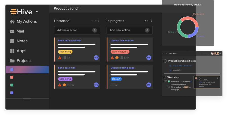 hive product screenshot