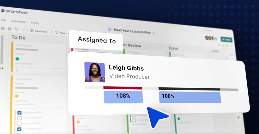 smartsheet product screenshot