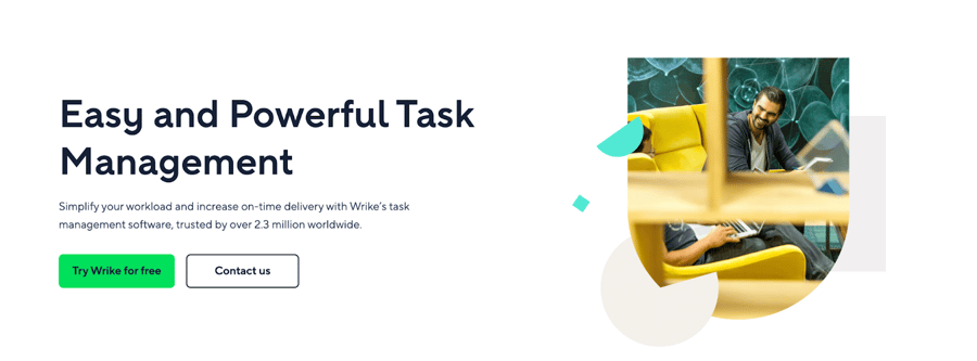 task management wrike website image