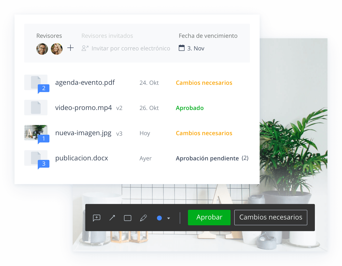 Captura los comentarios claros y útiles para finalizar los activos digitales en Wrike