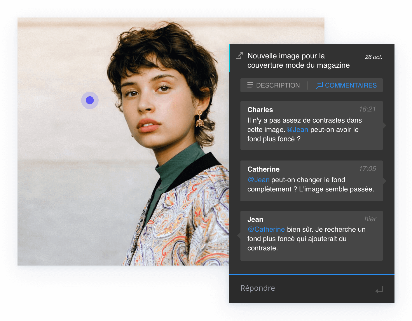 Rassemblez des commentaires clairs et exploitables pour finaliser vos actifs dans Wrike
