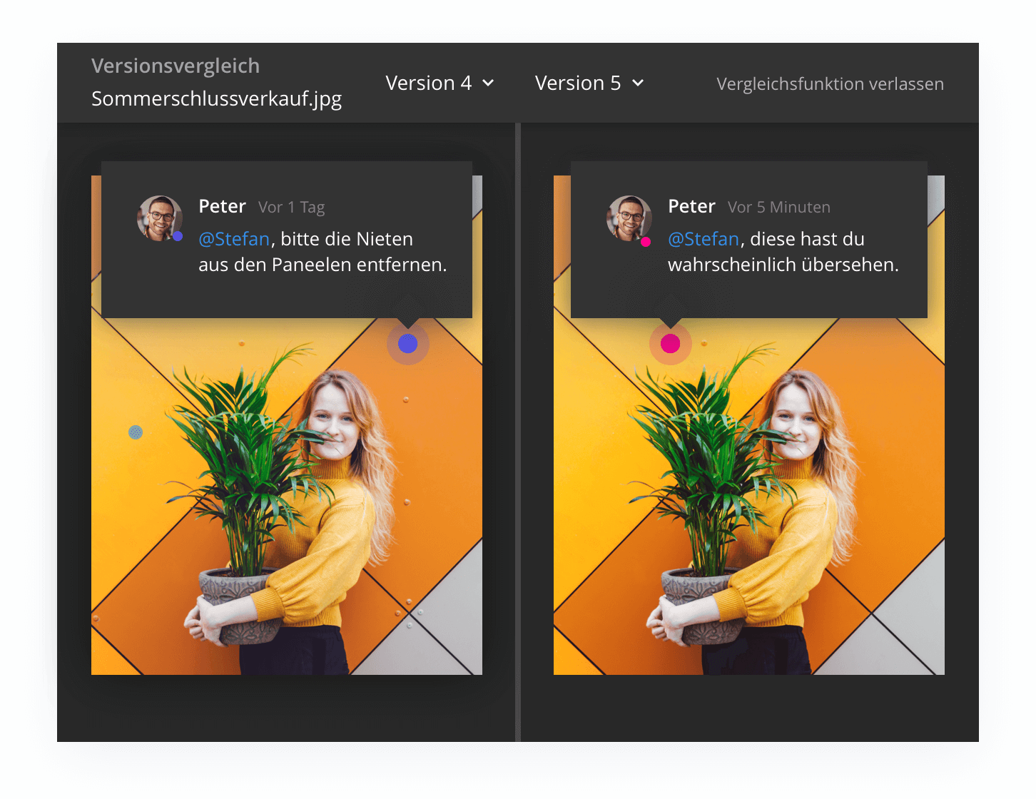 Klares und umsetzbares Feedback erfassen, um Assets in Wrike zu vollenden