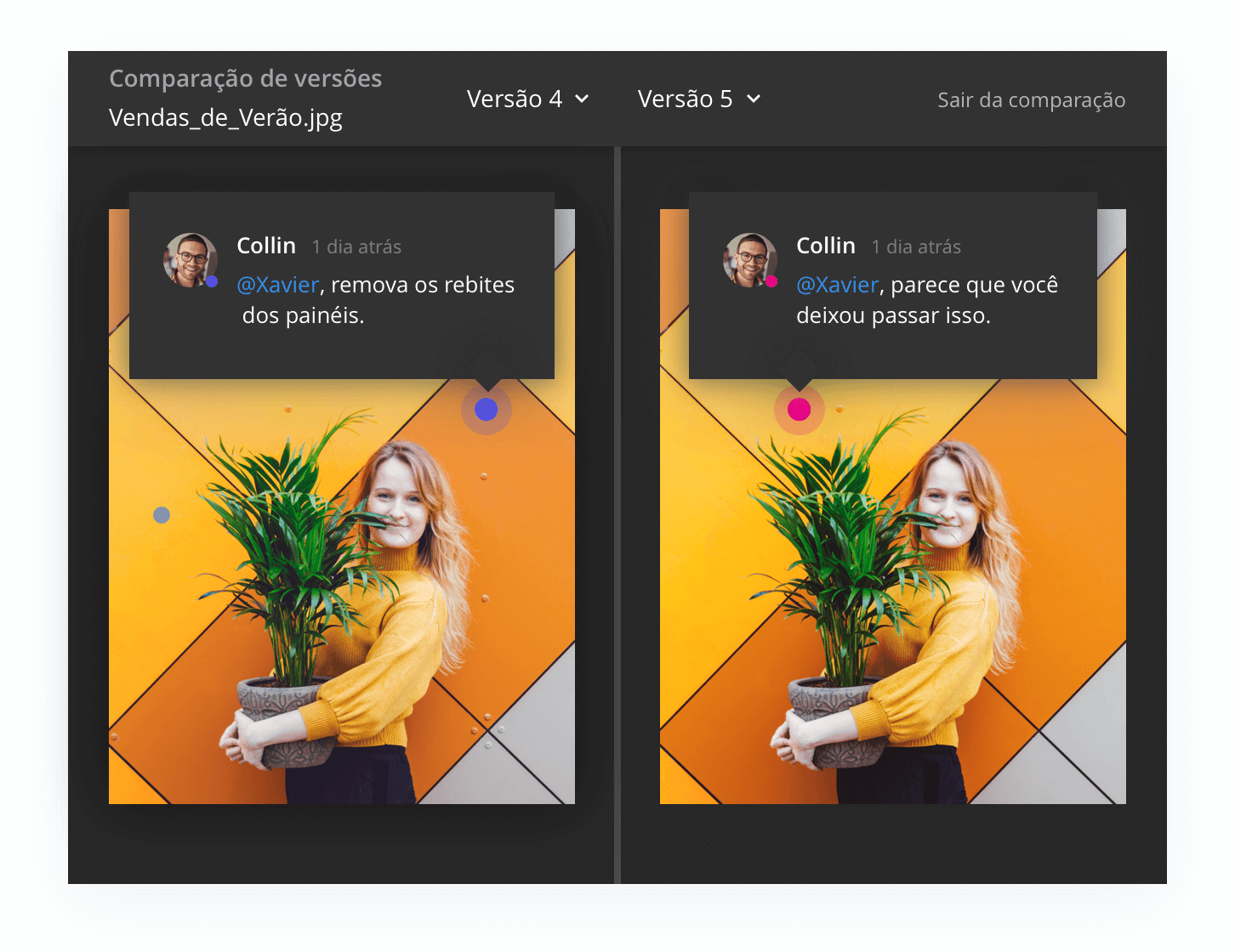 Capture feedback claro e útil para finalizar ativos no Wrike