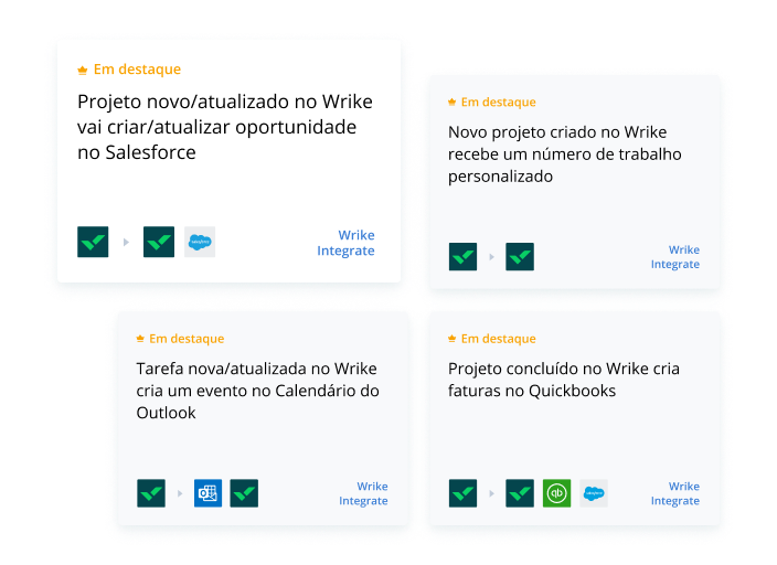 Automatize fluxos de trabalho entre as ferramentas