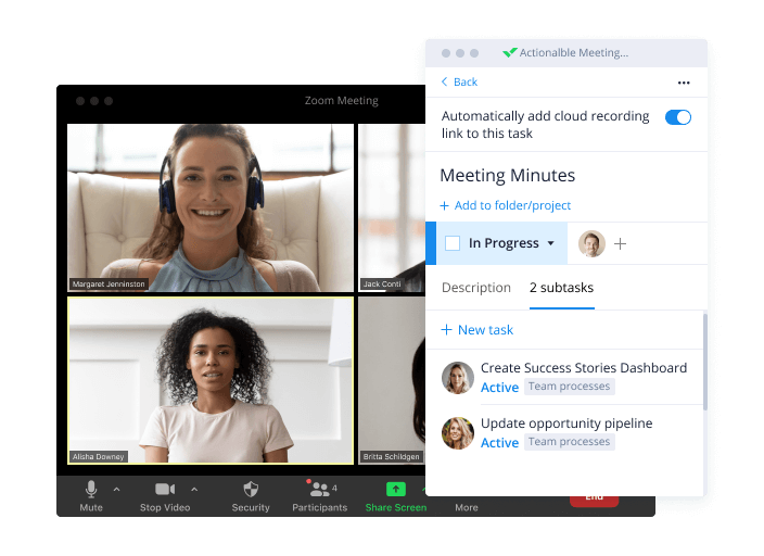 Turn conversations into committed actions and improve accountability