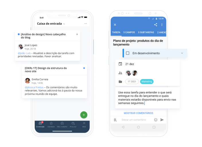 Leve seu material de curso com você