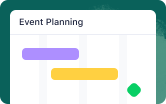 <h5>Event planning made effortless</h5>